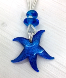Collana stella marina con sassetti blu []